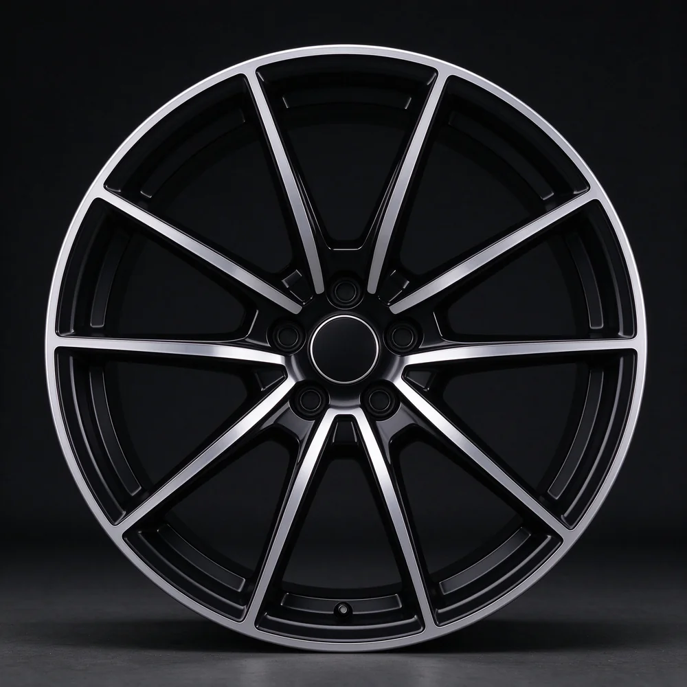 XCD-C02 Black-Silver Two-Tone Cast wheel
