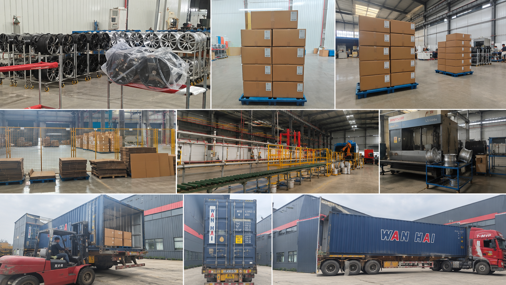 Xinchida wheel factory production line