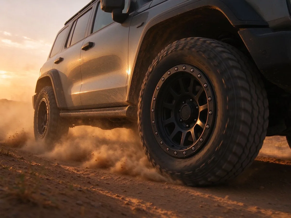 XCD Beadlock wheels on off-road vehicle
