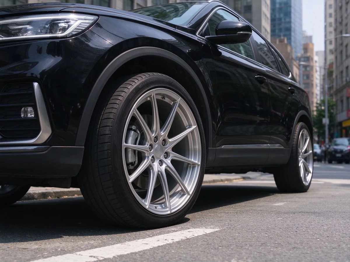 XCD wheels on black SUV with custom wheels